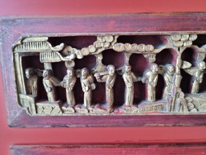 lot 97 image: Carved Wood Wall Hanging