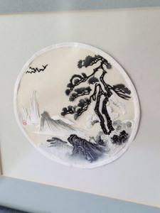 lot 99 image: Set of Four Framed Ink Paintings