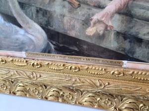 lot 112 image: Gold Framed Swan Print