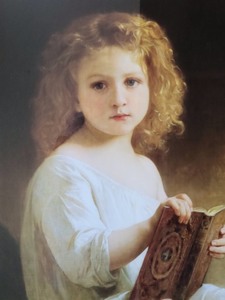 lot 114 image: Framed Child Reading Print