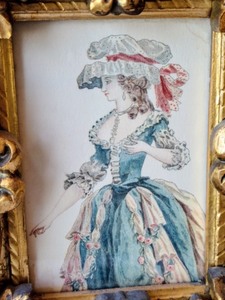 lot 117 image: Pair of Vintage Gold Framed Prints
