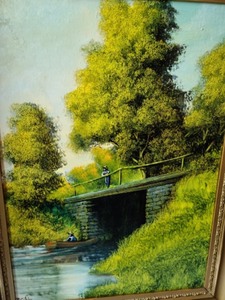 lot 130 image: Vibrant Scenic Painting