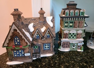 lot 188 image: Department 56 Dickens Village Houses.