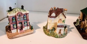 lot 190 image: Christmas Train Decor and Holiday Village Houses
