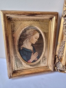 lot 198 image: Variety of Vintage Gold FramesPrints