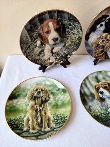 lot 205 image: Danbury Mint Collectible Dog Plates
