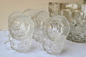 lot 208 image: Vintage Punch Bowl Set