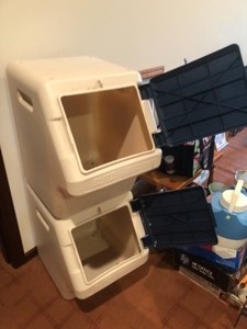 lot 160 image: Stackable Storage Bins