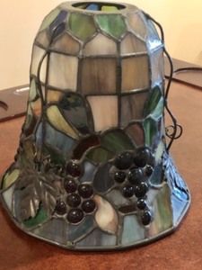 lot 172 image: Stained Glass Lampshade