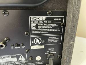 lot 264 image: Koss Subwoofer