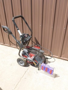 Craftsman 2050 psi electric pressure washer with wand & hose. Looks lightly used. Powers up. Unable to fully test. As shown.