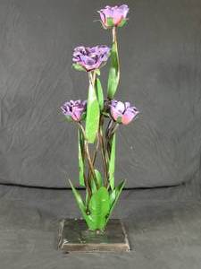 New Large Handmade Recycled Metal Flowers