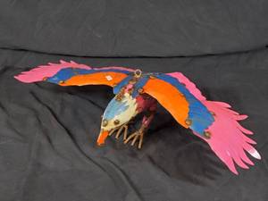 New Handmade Recycled Metal Garden Art Eagle  Bird
