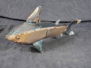 New Handmade Recycled Metal Shark