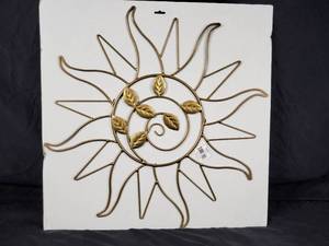 New Metal Sun Wall Hanging  Garden Decor