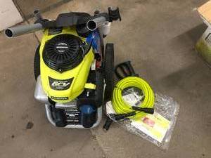lot 10 image: 3000 PSI 2.3-GPM Honda Gas Pressure Washer by RYOBI- not tested - see pictures