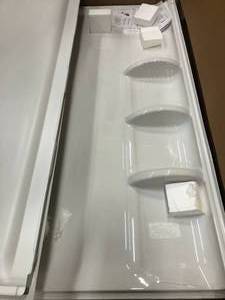 lot 32 image: Ovation 30 in. x 48 in. 3-piece Direct-to-Stud Shower Wall in Arctic White by American Standard-damaged- see pictures