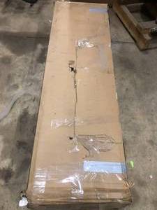 lot 39 image: 59 in. H x 31 in. W x 16 in. D Brown Medium Density Fiberboard 8-Cube Storage Organizer- open box not used - see pictures