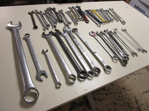 COMBINATION WRENCHES, BLACK HAWK, CRAFTSMAN, SNAP-ON-BRANDS, MORE
