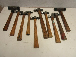 LIXIE DEAD BLOW HAMMERS, BLUE-POINT BALL PEIN HAMMERS