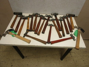 LIXIE DEAD BLOW HAMMERS, CRAFTSMAN BALL PEIN HAMMERS, VAUGHAN 20 OZ. HAMMERS