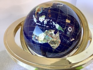 Precious Stone World Globe