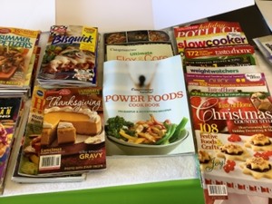 Lot of Cook Books and Recipe Magazines