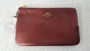 Coach F20146 Metallic Double Zip Wallet