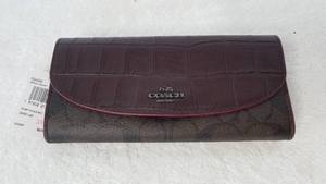 Coach F24354 Signature Exotic Slim Envelope Wallet