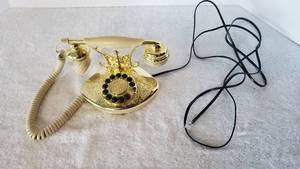 Princess Phone Cream  Gold Tone