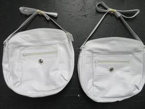 lot 24 image: TWO WHITE PURSES LIKE NEW