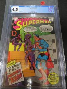 lot 48 image: CGC UNIVERSAL GRADE 1966 SUPERMAN COMIC BOOK ENCASED IN HARD COVER