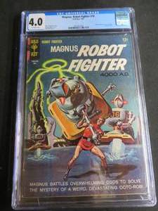 lot 50 image: CGC UNIVERSAL GRADE GOLD KEY MAGNUS ROBOT FIGHTER 4000A.D. COMIC BOOK