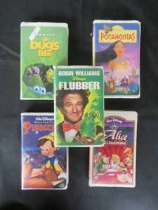 lot 86 image: 5 VHS DISNEY MOVIES