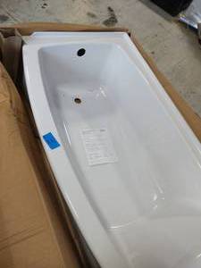lot 15 image: AMERICAN STANDARD Ovation 30 in. x 60 in. x 75 in. Standard Fit Bathtubwith Left-Hand Drain in Arctic