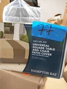 lot 77 image: HAMPTON BAY Table and Chair Outdoor Patio Cover