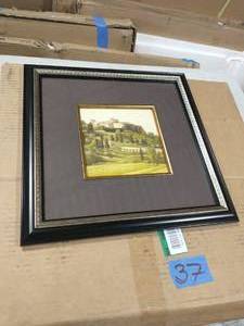 lot 37 image: 16.5 in. x 16.5 in. Tuscan Hillside B Framed Wall Art
