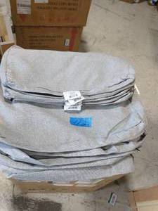 lot 112 image: 5 SETS HAMPTON BAY Laguna Point Stone Gray Sectional Slipcover Set