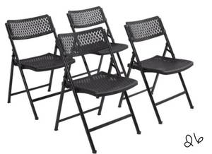 lot 26 image: AirFlex Series Premium Polypropylene Folding Chair (Pack of 4)