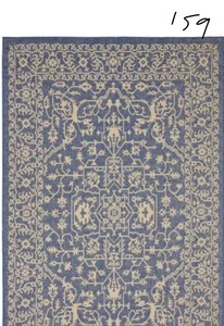 lot 159 image: UNIQUE LOOM Outdoor Allover Navy Blue 5 0 x 8 0 Area Rug