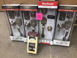MIX LOT OF DEFIANT & KWIKSET ELECTRONIC HANDLESET DOOR LOCKS