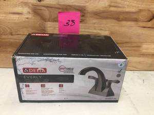 Delta 25741LF-RB Everly 4 in. Centerset 2-Handle Bathroom Faucet in SpotShield Venetian Bronze