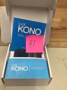 Kono Smart Wi-Fi Thermostat with Interchangeable Black Stainless Steel Faceplate by Lux