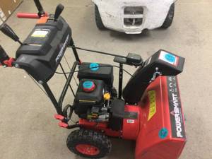 24 in. 212cc 2-Stage Electric Start Gas Snow Blower by PowerSmart