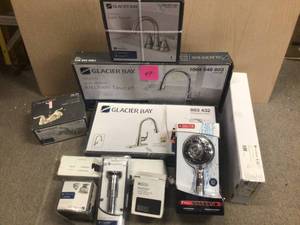 MIX LOT OF GLACIER BAY KITCHEN FAUCET PLUS MISC.