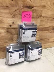 Commercial Electric 2-Gang Extra Duty Non-Metallic While-In-Use Weatherproof HorizontalVertical Receptacle Cover, Gray, Clear