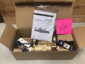 Febco 34 in. Bronze Double Check Valve Backflow Preventer Assembly