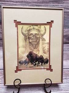 lot 57 image: Buffalo Indian Picture