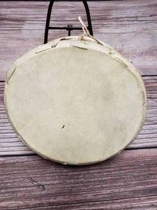 lot 58 image: Hand Made Drum & Peace Pipe