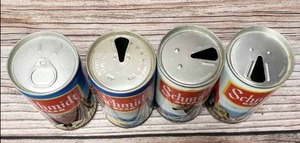 lot 25 image: Old Schmidt Pull Tab Beer Cans